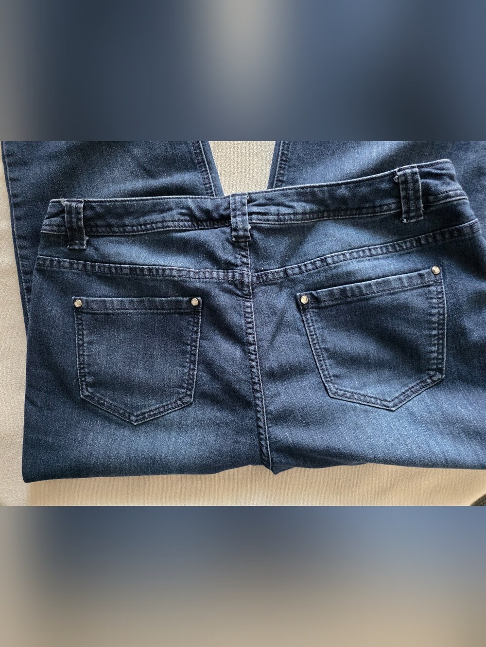 Christopher & Banks Cropped Jeans, Size 14 - Picture 4 of 6